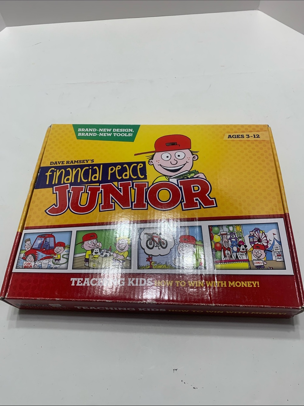 Financial Peace Junior Kids Money Game by Dave Ramsey - Yellow/Red